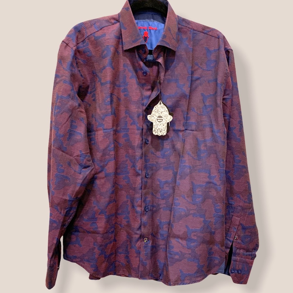 NWT Visconti Black Italian print button front